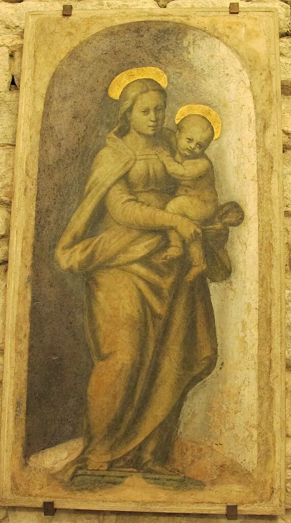 Madonna col Bambino - da casa Santini, attribuito